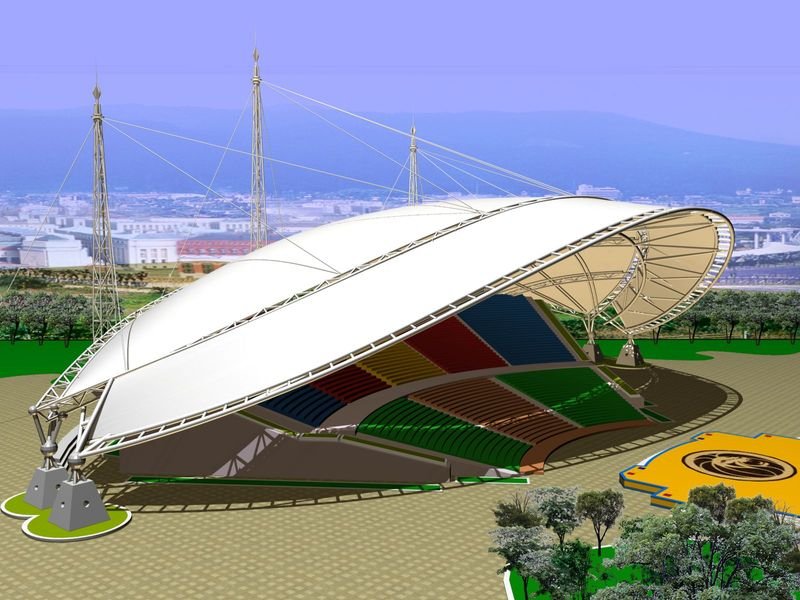 额尔古纳体育场膜结构